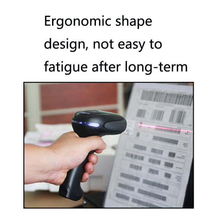 NETUM F5 Anti-Slip And Anti-Vibration Barcode Scanner, Model: Wireless Red Light
