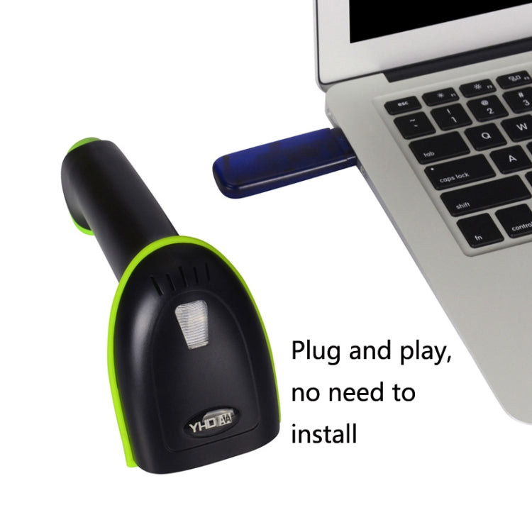 Laser Wireless Scanner Bluetooth Scanner Supermarket Express Scanner, Model: 5100 (2.4G)  One-dimensional Wireless