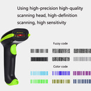 Laser Wireless Scanner Bluetooth Scanner Supermarket Express Scanner, Model: 5100 (2D) Two-dimensional Wireless