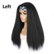 Turban Headband Corn Beard Long Hair Wig Headgear, Color Classification: 18C # E