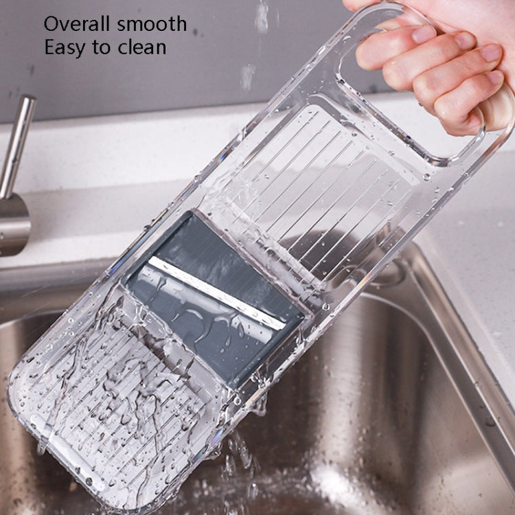 Multi-Function Slicker Kitchen Gadget Potato Slice Grater, Colour: Six Knives Gray