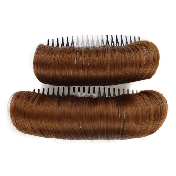4 PCS Forehead Hair Root Padding And Combing Hair Pack, Colour: 10cm Dark Brown