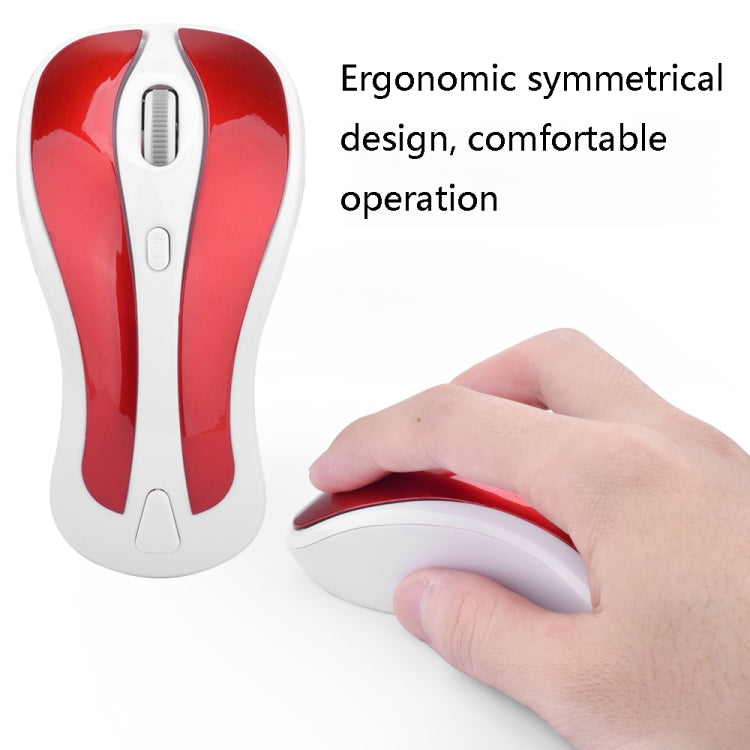 PR-01 1600 DPI 7 Keys Flying Squirrel Wireless Mouse 2.4G Gyroscope Game Mouse(White Blue)