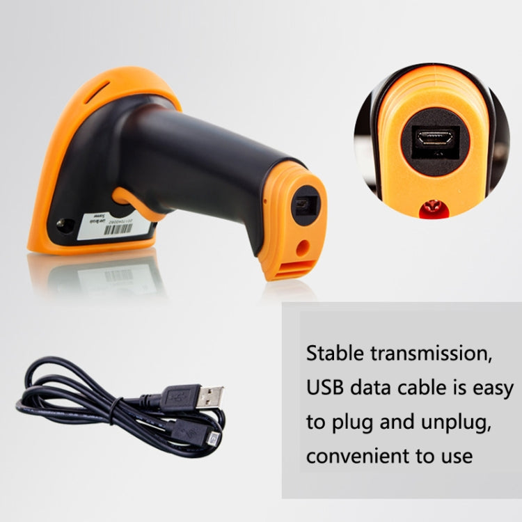 Express Barcode Scanner With Storage USB Wireless Scanner, Specification： Two-dimensional