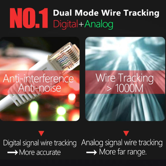BSIDE FWT82 Analog And Digital Dual-Mode Anti-Interference Intelligent Line Finder Network Cable Tracker