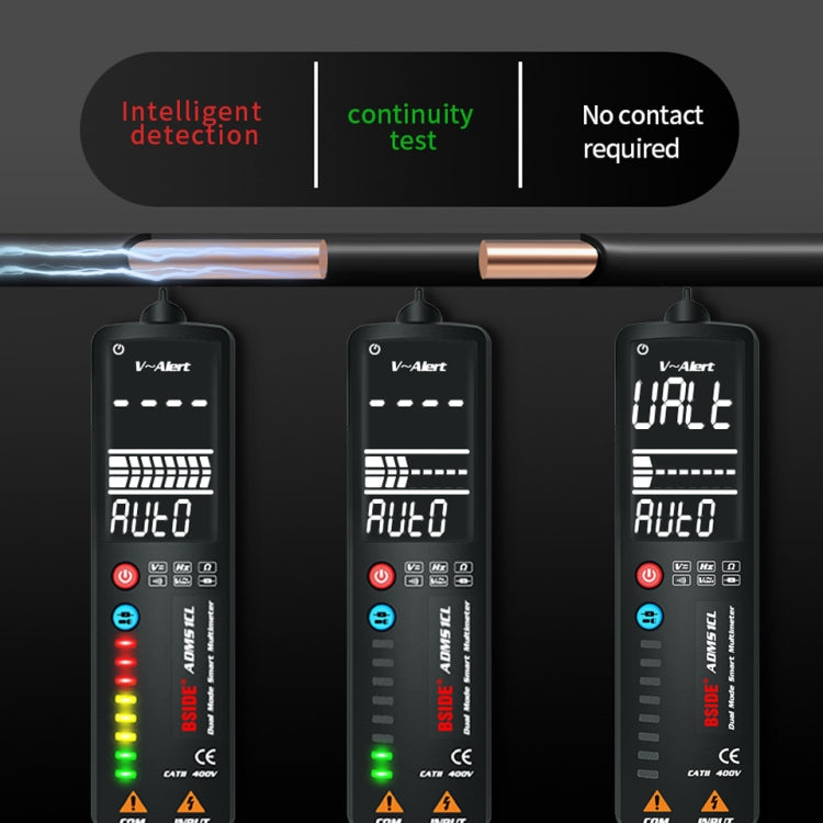 BSIDE Dual-Mode Smart Large-Screen Display Multimeter Electric Pen Portable Voltage Detector, Specification: ADMS1CL