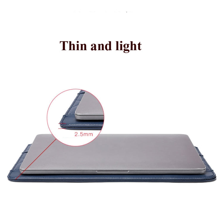 Microfiber Leather Thin And Light Notebook Liner Bag Computer Bag, Applicable Model: 11 inch -12 inch(Brown)