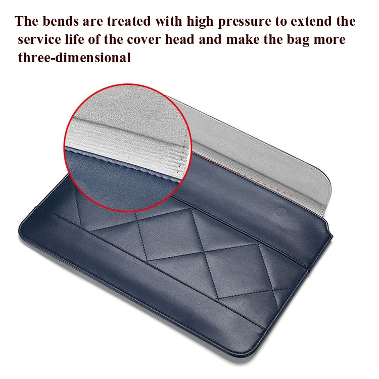 Microfiber Leather Thin And Light Notebook Liner Bag Computer Bag, Applicable Model: 11 inch -12 inch(Brown)