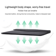Horizontal  Embossed Notebook Liner Bag Ultra-Thin Magnetic Holster, Applicable Model: 13 inch(Dark Blue)