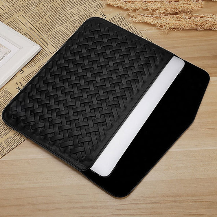 Hand-Woven Computer Bag Notebook Liner Bag, Applicable Model: 12 inch (A1534)(Golden)
