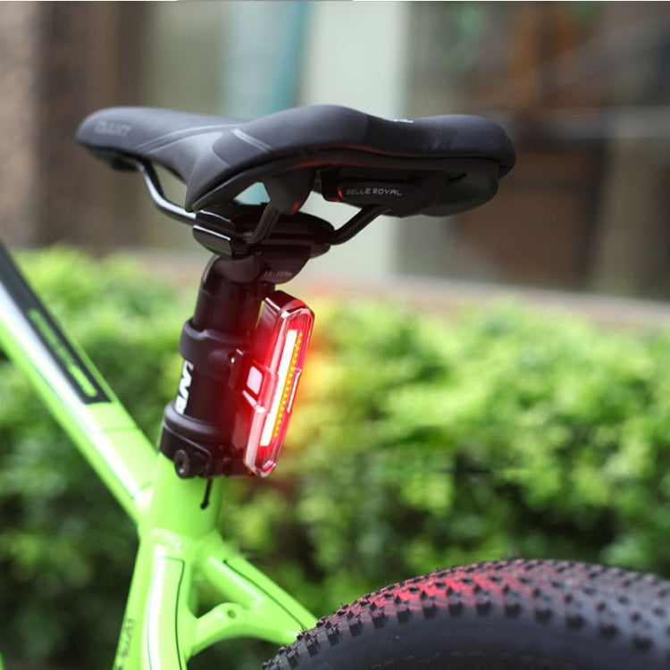 Bicycle Light USB Charging LED Warning Light Night Riding COB Tail Light, Specification: 7505B Red White Light