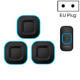 CACAZI V028F 1 For 3 Wireless Music Doorbell without Battery, Plug:EU Plug(Black) - free shipping - PMC TechLife - Order now!