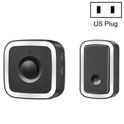 CACAZI A58 1 For 1 Smart Wireless Doorbell without Battery, Plug:US Plug(Black Silver)