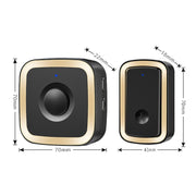 CACAZI A58 1 For 1 Smart Wireless Doorbell without Battery, Plug:UK Plug(Silver)