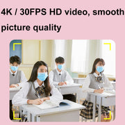 DC303A 2.8-Inch 4K 16X Zoom HD Digital Camera Mini Children Photography Camera AU Plug(Black)