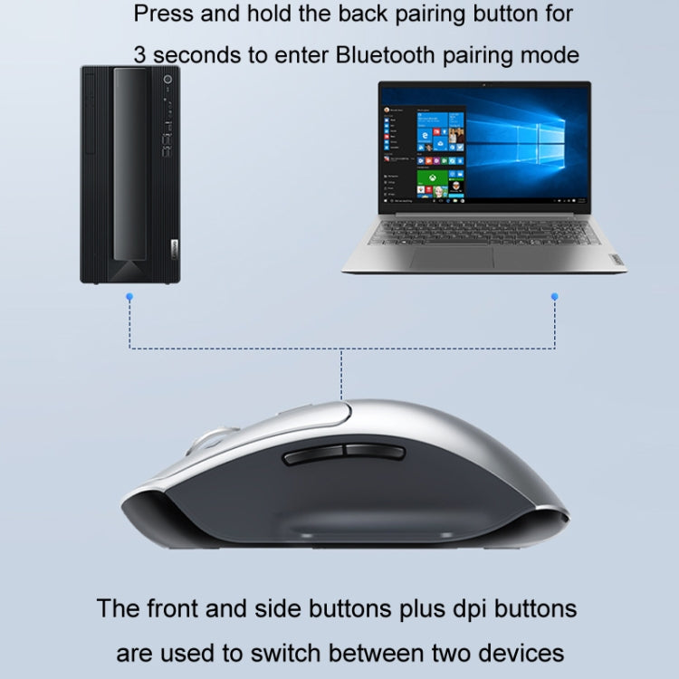 Lenovo ThinkBook Bluetooth Wireless Dual Mode Interactive Design Mouse(Creator)