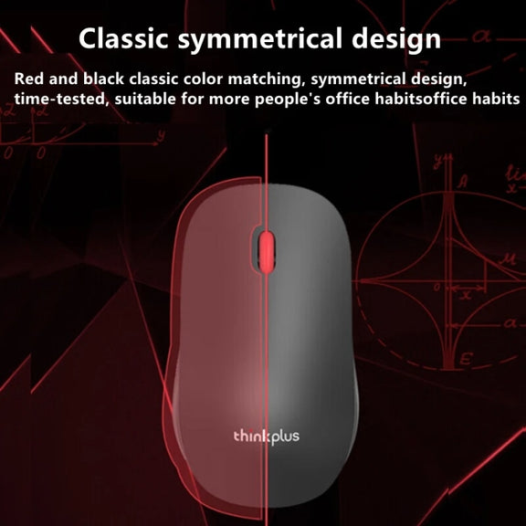 Lenovo Thinkplus M80 Office Lightweight Ergonomic Laptop Mouse, Specification: Wired