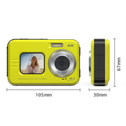 WDC901 3.5m Water-resistant 48MP HD Dual Screen Outdoor Sports Digital Camera EU Plug(Blue)