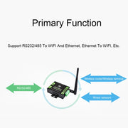 Waveshare Industrial Grade Serial Server RS232/485 to WiFi / Ethernet RJ45 Network Port