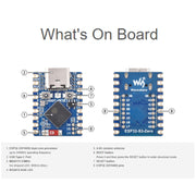 Waveshare ESP32-S3 Mini Development Board, Based On ESP32-S3FH4R2 Dual-Core Processor with Header