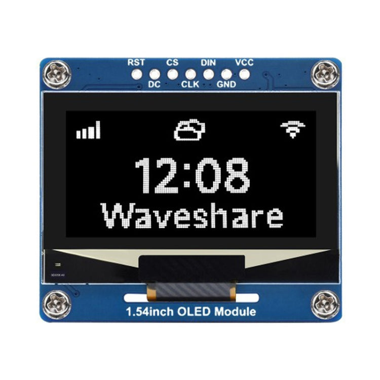 Waveshare 1.54 Inch OLED Display Module, 128��64 Resolution, SPI / I2C Communication(White)