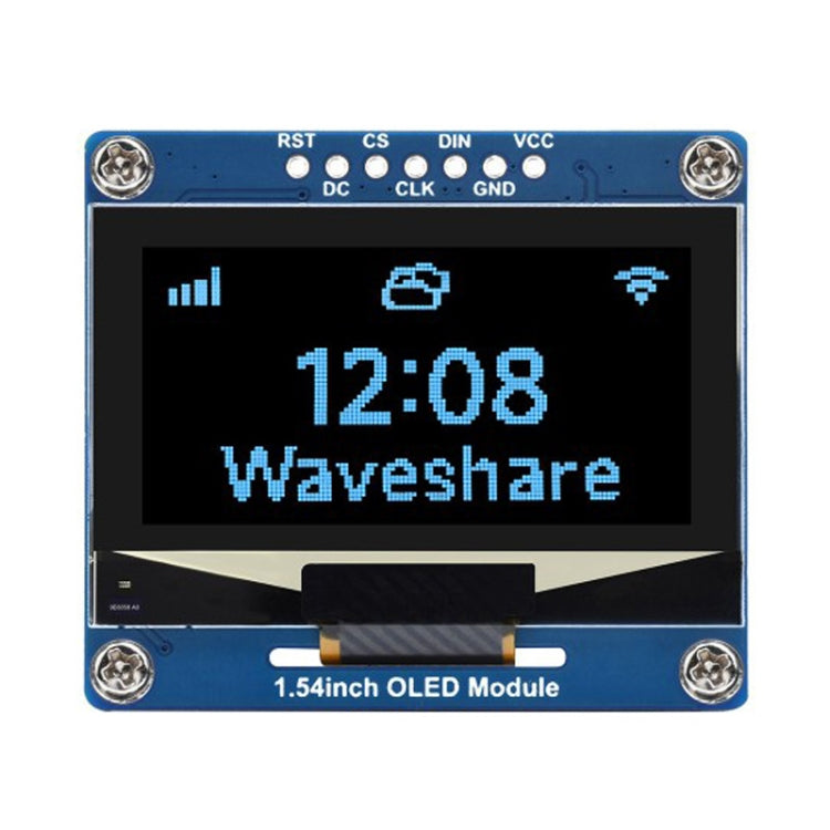 Waveshare 1.54 Inch OLED Display Module, 128��64 Resolution, SPI / I2C Communication(Blue)