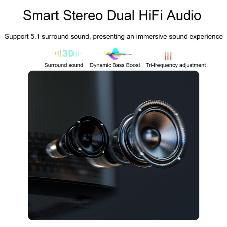 P3 Mini Home HD Projector Portable 1080P Dual-Band 5G WiFi Smart Voice Projector(UK Plug)