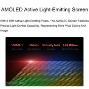 Waveshare 13.3 Inch 2K 2560×1440 HDMI/Type-C Display Interface AMOLED Touch Display(US Plug)