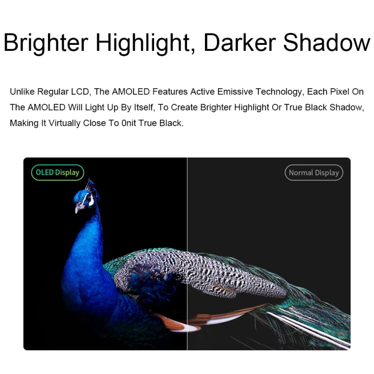Waveshare 13.3 Inch 2K 2560×1440 HDMI/Type-C Display Interface AMOLED Touch Display(UK Plug)
