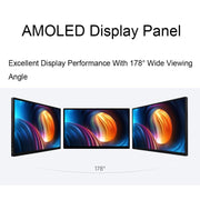 Waveshare 13.3 Inch 2K 2560×1440 HDMI/Type-C Display Interface AMOLED Touch Display(US Plug)