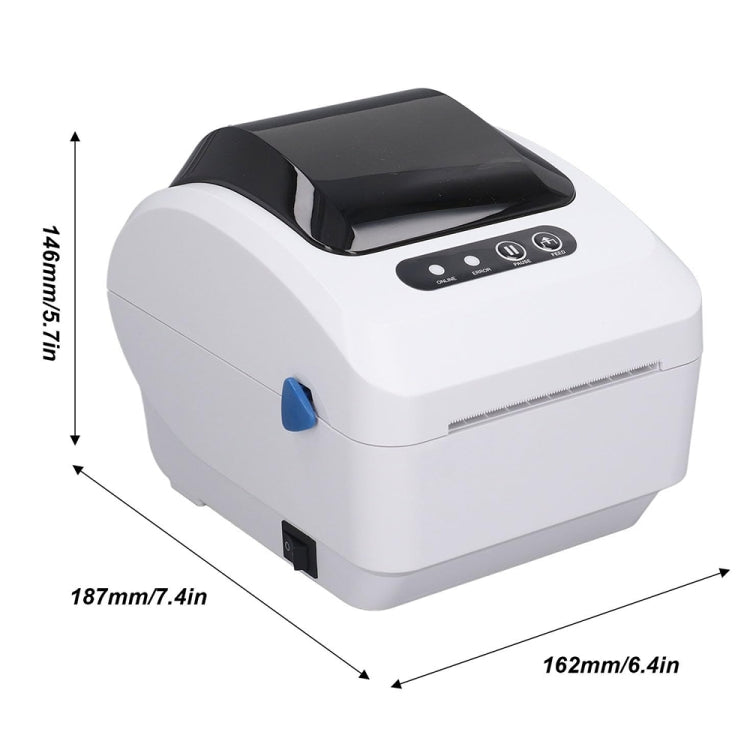 Xprinter XP-320B 80mm Thermal Barcode Supermarket Cashier Label Printer, Spec: USB+Bluetooth(UK Plug)