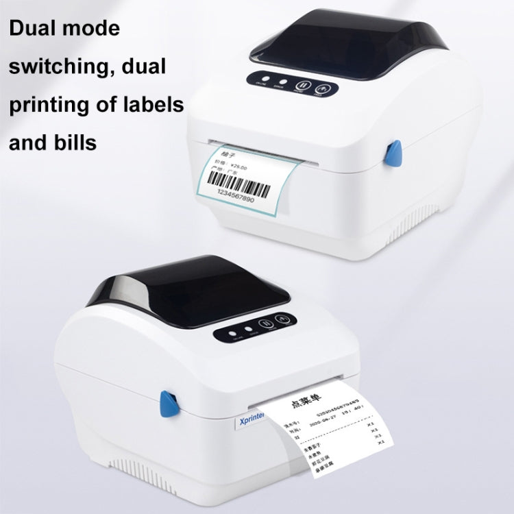 Xprinter XP-320B 80mm Thermal Barcode Supermarket Cashier Label Printer, Spec: USB+Bluetooth(UK Plug)