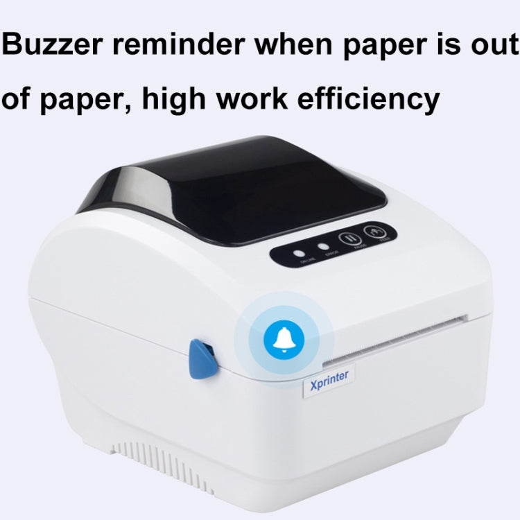 Xprinter XP-320B 80mm Thermal Barcode Supermarket Cashier Label Printer, Spec: USB+Bluetooth(UK Plug)