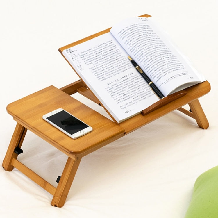 741ZDDNZ Bed Use Folding Height Adjustable Laptop Desk Dormitory Study Desk, Specification: Small 56cm