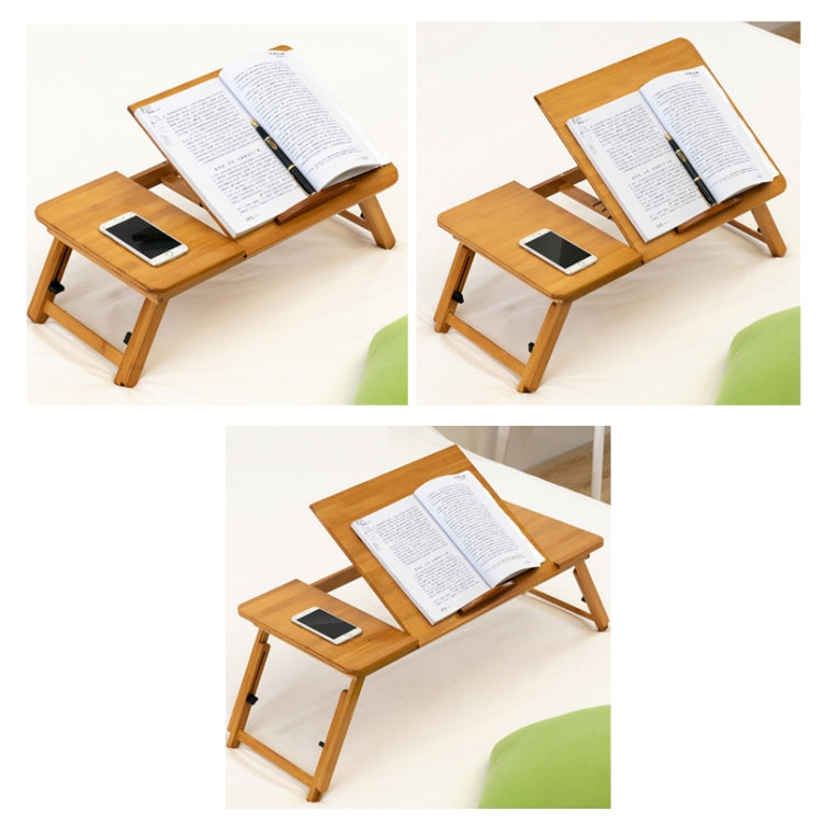 741ZDDNZ Bed Use Folding Height Adjustable Laptop Desk Dormitory Study Desk, Specification: Small 56cm