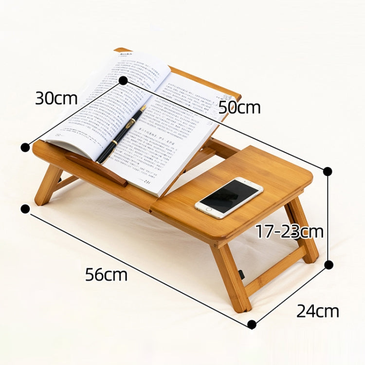 741ZDDNZ Bed Use Folding Height Adjustable Laptop Desk Dormitory Study Desk, Specification: Small 56cm