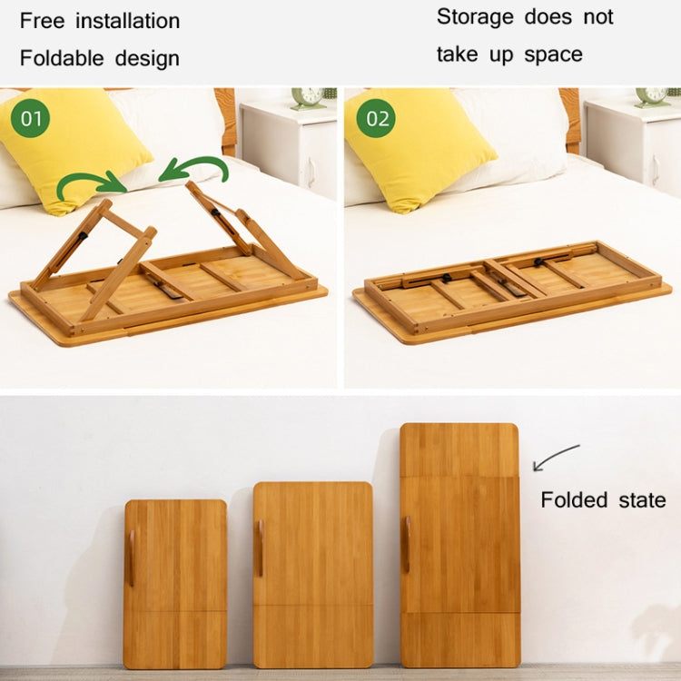 741ZDDNZ Bed Use Folding Height Adjustable Laptop Desk Dormitory Study Desk, Specification: Small 56cm