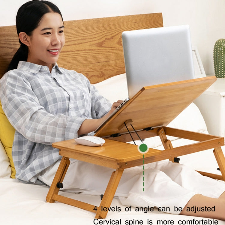 741ZDDNZ Bed Use Folding Height Adjustable Laptop Desk Dormitory Study Desk, Specification: Small 56cm
