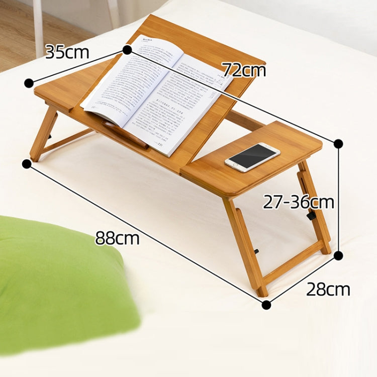 741ZDDNZ Bed Use Folding Height Adjustable Laptop Desk Dormitory Study Desk, Specification: Large 88cm
