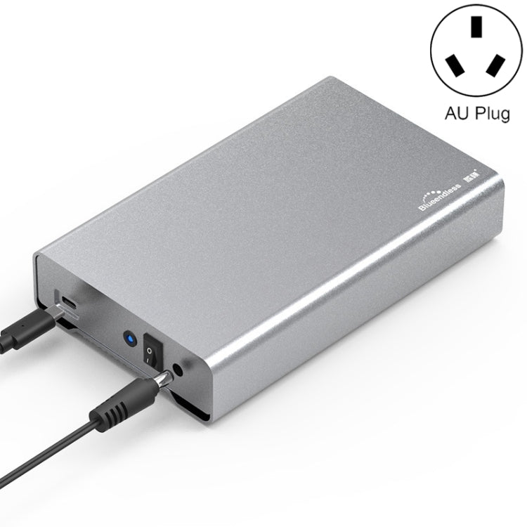 Blueendless U35Q 3.5 Inch Full Metal Mobile Hard Disk Box Type-C/Usb3.0 SATA Serial Desktop PC External Hard Disk Box AU Plug (TYPE-C)