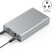 Blueendless U35Q 3.5 Inch Full Metal Mobile Hard Disk Box Type-C/Usb3.0 SATA Serial Desktop PC External Hard Disk Box AU Plug (TYPE-C)