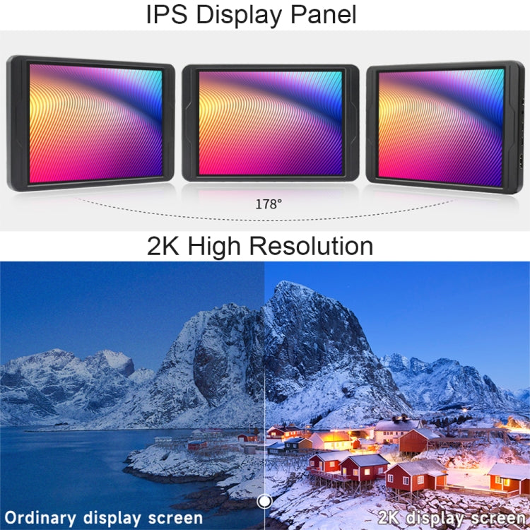 Waveshare 8 Inch 2K IPS 1536��2048 Optical Bonding Toughened Glass Panel Touch Display, Plug:US Plug