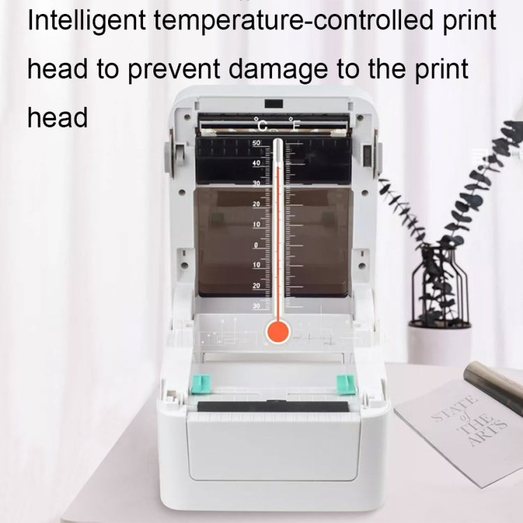 Xprinter XP-420B 108mm Express Order Printer Thermal Label Printer, Style:USB+LAN Port(AU Plug)