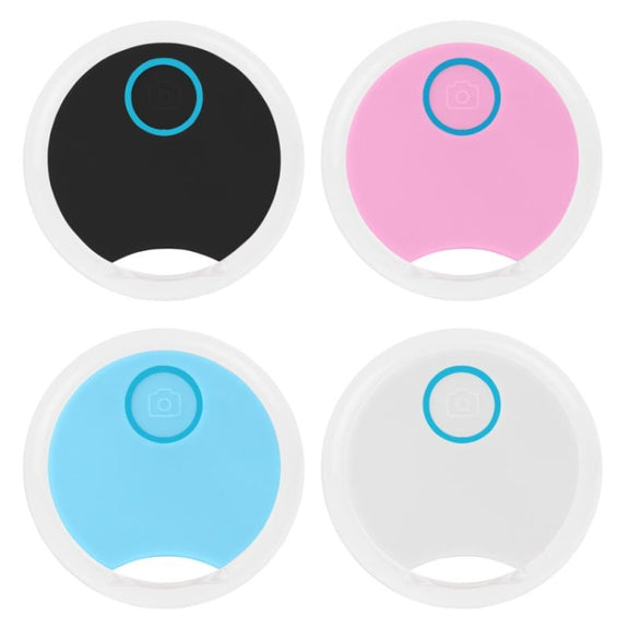 2 PCS S8 Round Bluetooth Anti-Lost Device Key Luggage Tracking Device Two-Way Alarm(White)