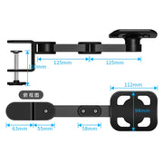 Vaydeer TJ2011 Computer Hand Bracket Mouse Pad Metal Lazy Arm Support Cantilever Wrist Pad(Black)
