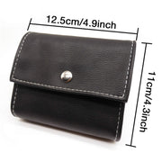 Notebook-Style 28-Compartment Portable Pill Box&Leather Bag(Black)
