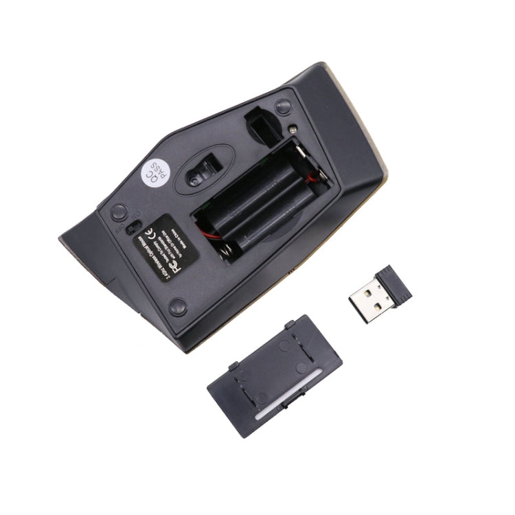 M-189 2.4GHz 6 Keys 2.4G Wireless Cool Game Mouse(Golden)