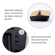 M-189 2.4GHz 6 Keys 2.4G Wireless Cool Game Mouse(Golden)