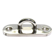 316 Stainless Steel Oval Boat Plate Seat Hand Rowing Boat Fixed Seat Accessories, Specification: 88mm