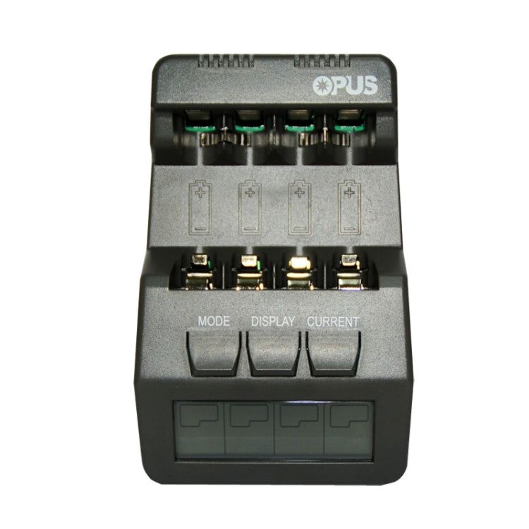 OPUS Smart Battery Charger Multifunctional Measuring Internal Resistance Backlight Charger, EU Plug, Model: BT-C700